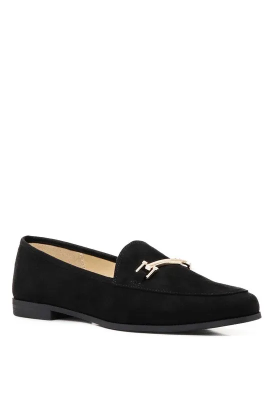 Solid Faux Suede Loafers