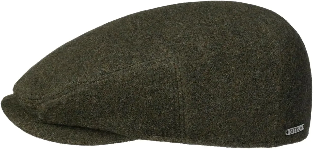 Stetson Kent Wool Earflaps Flat Cap Women/Men | Made in The EU