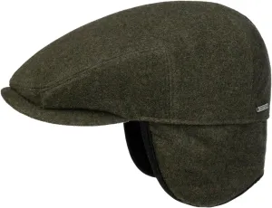 Stetson Kent Wool Earflaps Flat Cap Women/Men | Made in The EU