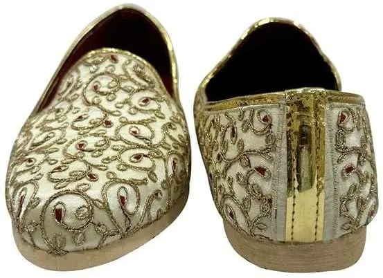 Stop n Style Punjabi Jutti for Men Sherwani Shoes Mens Loafers Dress Shoes Wedding Shoe Slip On