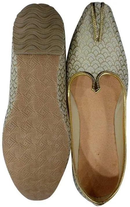 Stop n Style Punjabi Jutti for Men Sherwani Shoes Mens Loafers Dress Shoes Wedding Shoe Slip On