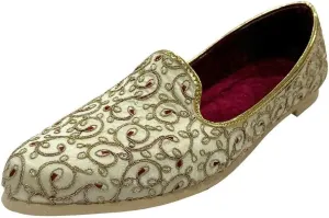 Stop n Style Punjabi Jutti for Men Sherwani Shoes Mens Loafers Dress Shoes Wedding Shoe Slip On