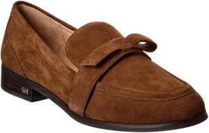 Stuart Weitzman Emma Bow Suede Loafer