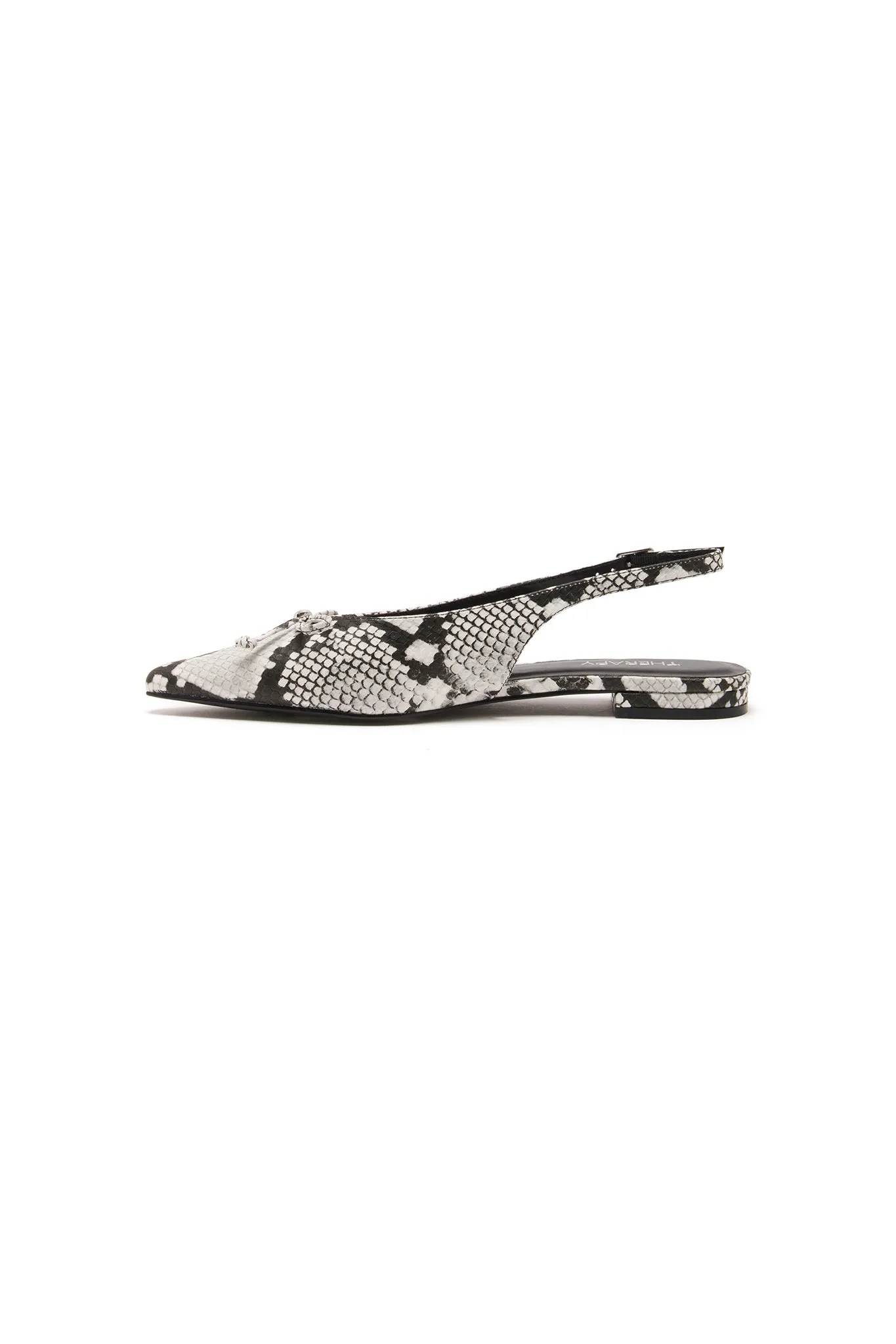 THERAPY Lavin Flat Point Black White Snake