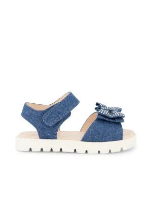 Toddler Tia Shine Sandals in Blue Denim