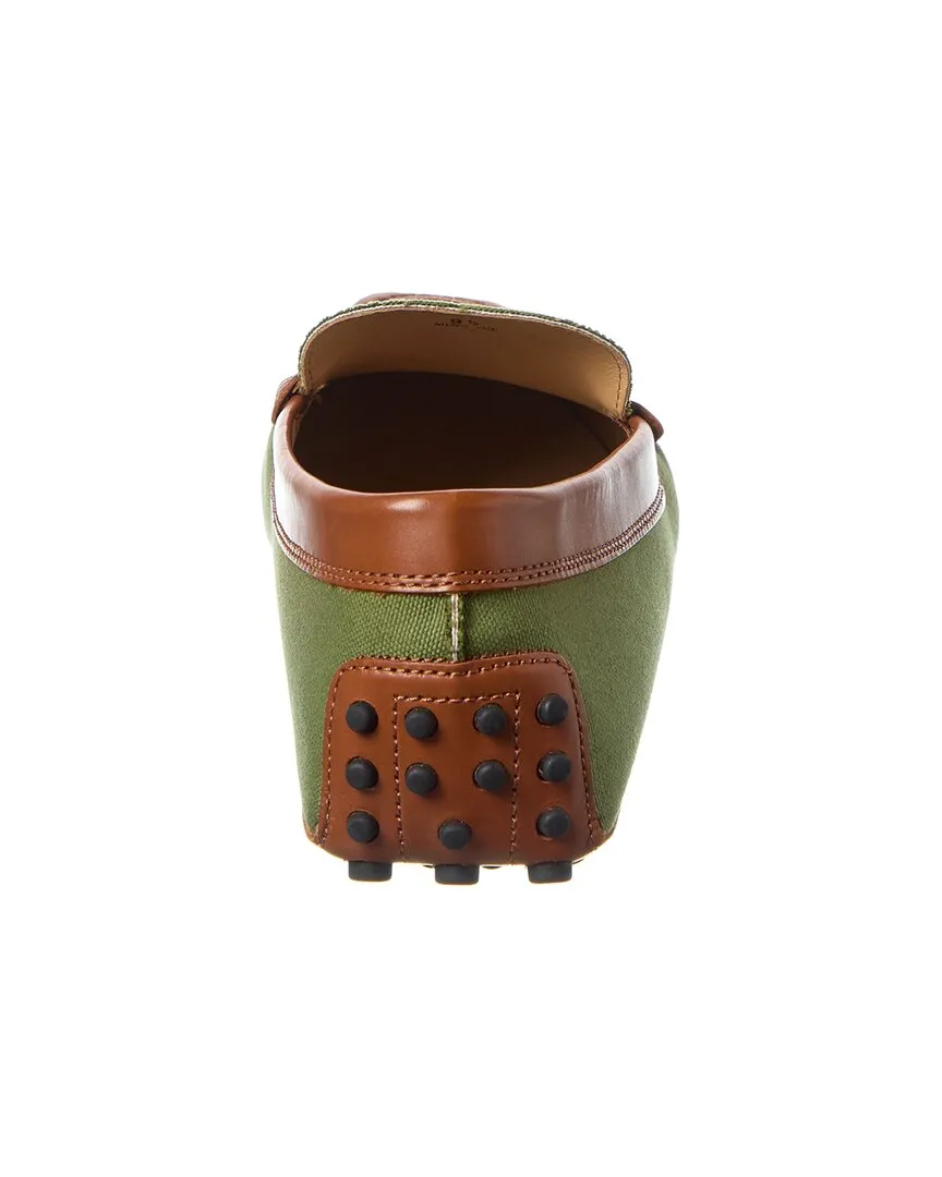 TOD’s Gommino Canvas & Leather Loafer