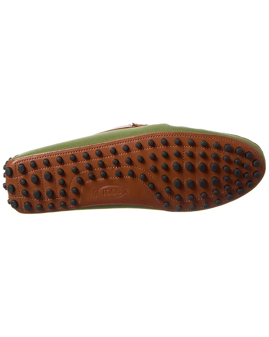 TOD’s Gommino Canvas & Leather Loafer