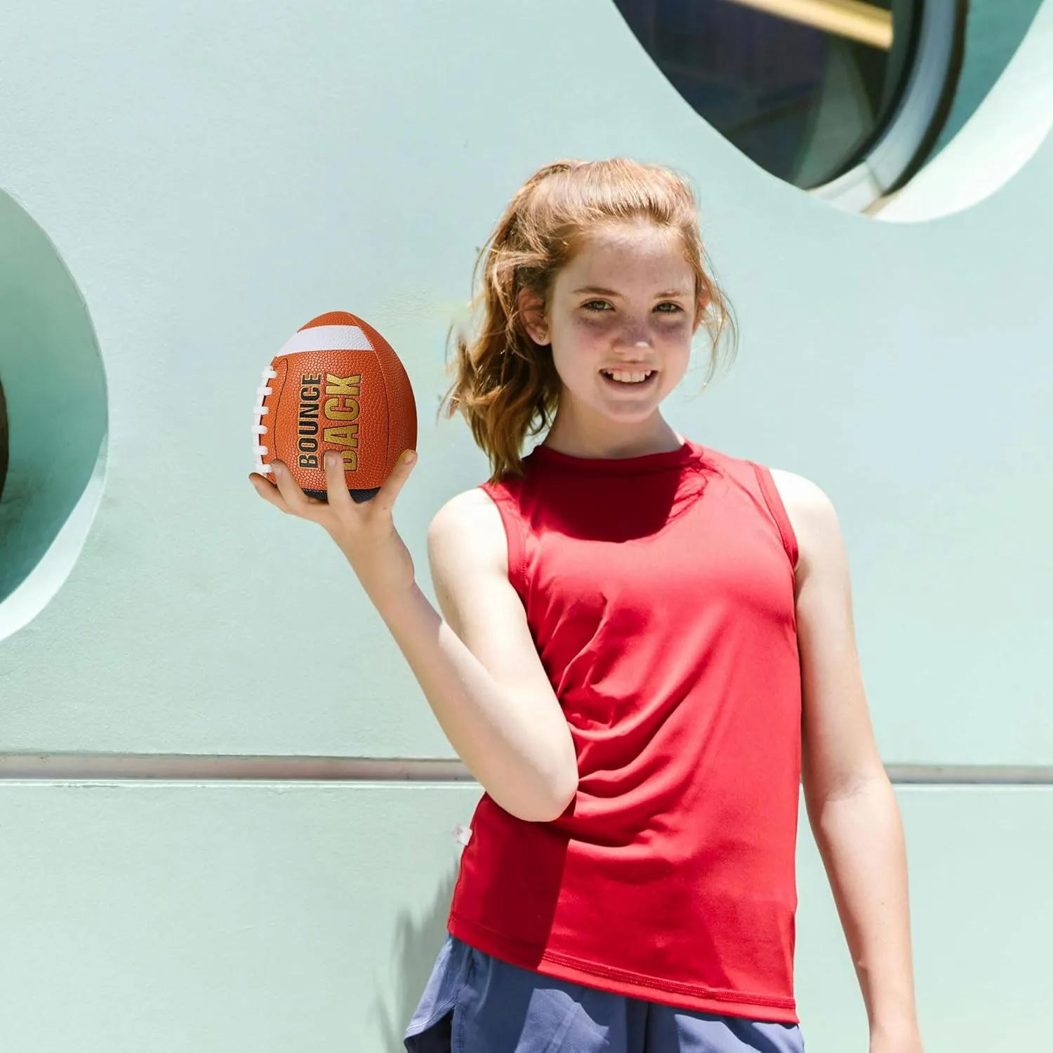 Training Football, Peewee Size, Youth Size & Official Size, Fatherless Football PassCatch Solo Enhancing Passing Catching(with Pump)