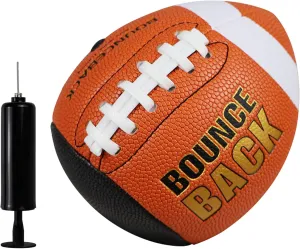 Training Football, Peewee Size, Youth Size & Official Size, Fatherless Football PassCatch Solo Enhancing Passing Catching(with Pump)