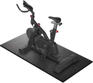 Treadmill Mat for Peloton Bike, Elliptical, Spin Bike, Walking Pad – 6mm Non-Slip Floor Mat for Under Treadmill, Exercise Equipment, Gym, Carpet & Hardwood Floor