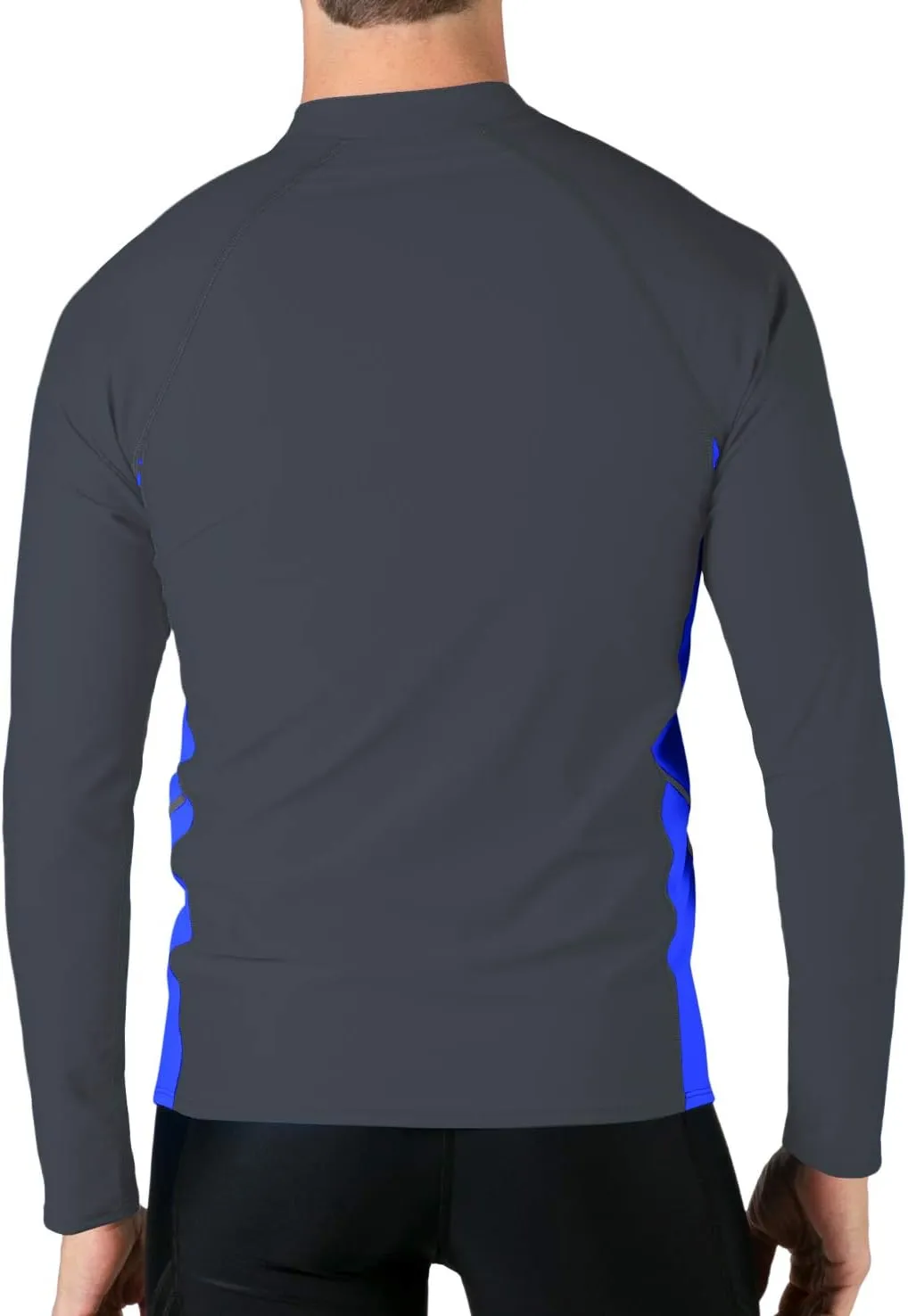 Tuga Men's Swim Performance Rash Guard, UPF 50  Sun Protection, Made in USA