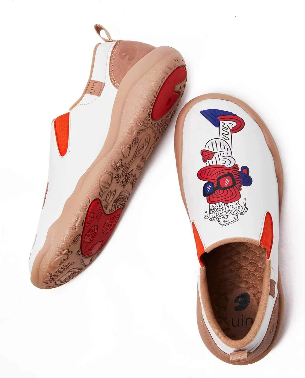 UIN Men's Walking Shoes Slip On Cow Suede Casual Lightweight Comfort Fashion Sneaker Cuenca