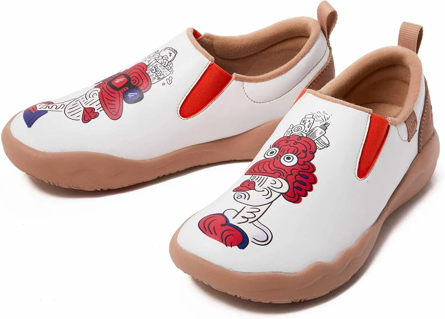 UIN Men's Walking Shoes Slip On Cow Suede Casual Lightweight Comfort Fashion Sneaker Cuenca