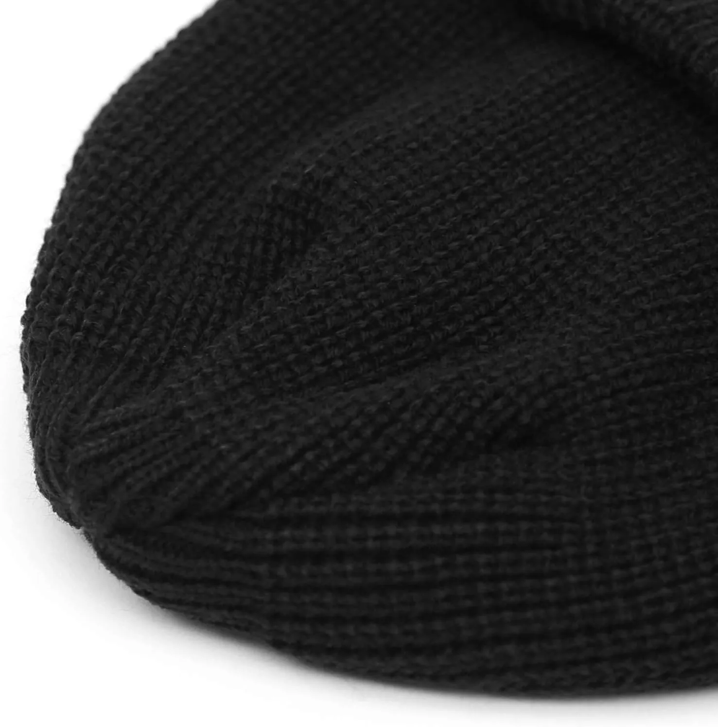 UNDERCONTROL Logo Label Patch Unisex Fall Winter Short Thick Cuffed Rollup Warm Beanie Korea Trawler Fisherman Knit Skull Hat