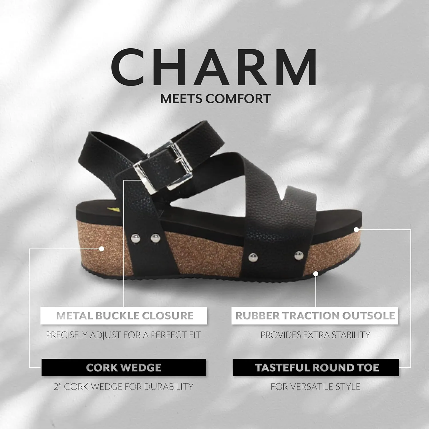 VOLATILE Women's Biloxi Wedge Sandal