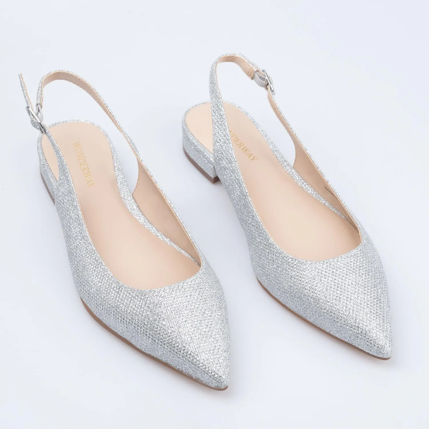 Women Slingback Flat Pointed Toe Shoes for Dressy,Casual,Work,Wedding