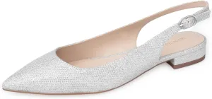 Women Slingback Flat Pointed Toe Shoes for Dressy,Casual,Work,Wedding