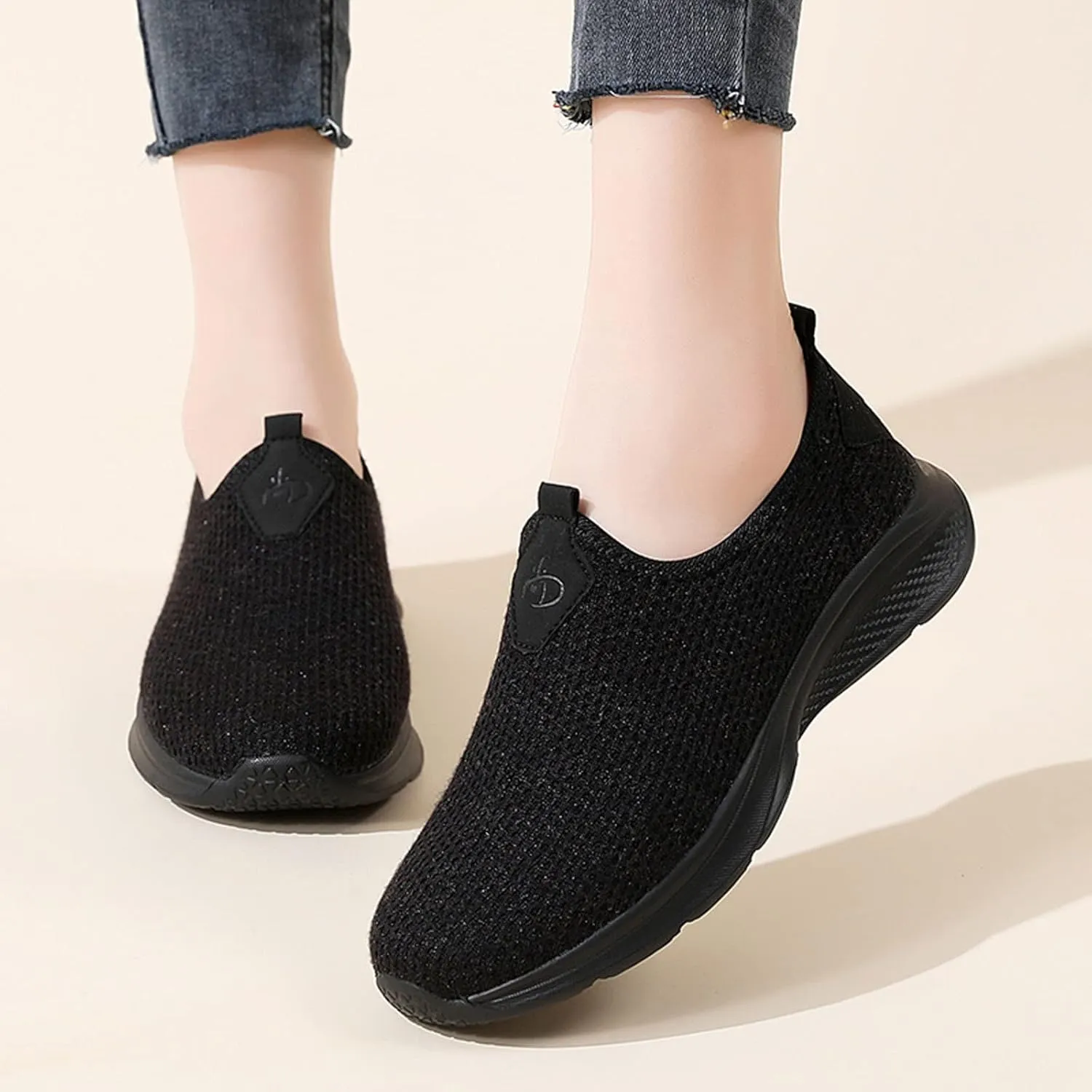 Womens Non Slip Work Shoes Slip On Water Resistant Mens Tennis Shoes Arch Support Business Casual Shoes High Top Sneakers Platform Tennis Shoe Loafers Casual Slip On