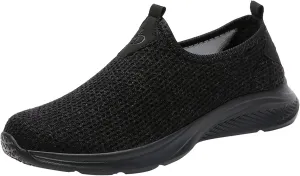 Womens Non Slip Work Shoes Slip On Water Resistant Mens Tennis Shoes Arch Support Business Casual Shoes High Top Sneakers Platform Tennis Shoe Loafers Casual Slip On