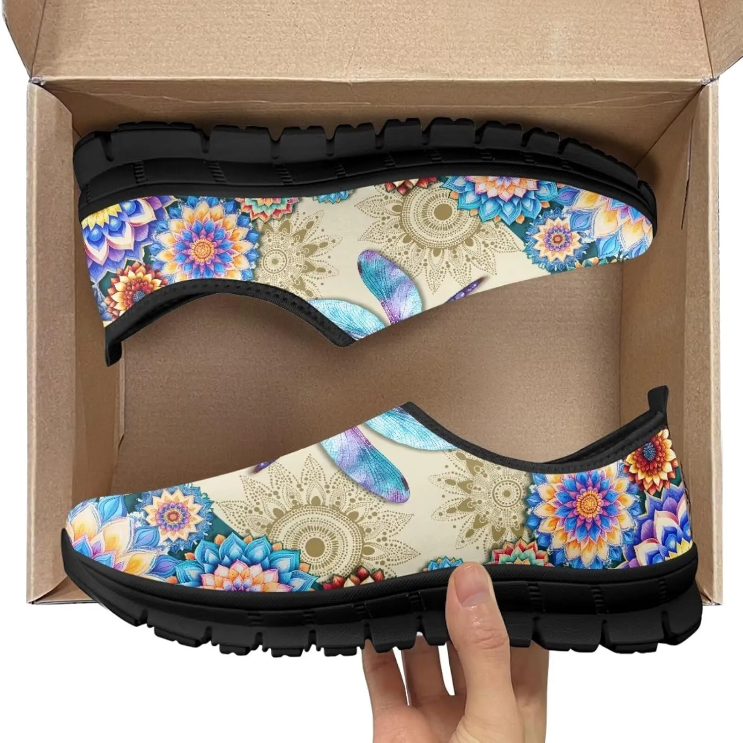 Women's Slip On Shoes Casual Low Top Flat Sneakers Non-Slip Comfort Breathable Footwear for Walking Tennis