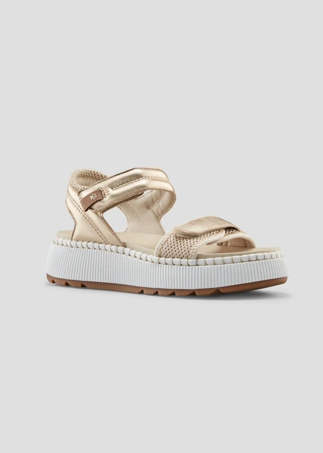 Women's Spritz Luxmotion Leather Sandal In Platino