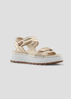 Women's Spritz Luxmotion Leather Sandal In Platino