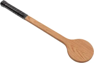 Wooden Tennis Spoon Sticking Practice Tennis Racket Accurately Tennis Pointer Improve Sweet Spot Trainer with Storage Bag for Sports Swing Practice Training Aid