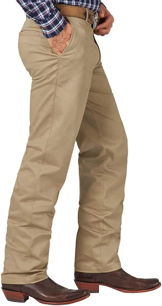 Wrangler Men's Flat Front Casual Khaki Pants