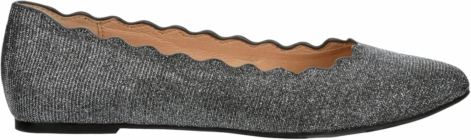 XAPPEAL Amanda - Women's Scalloped Pointed Toe Slip-On Ballet Flat