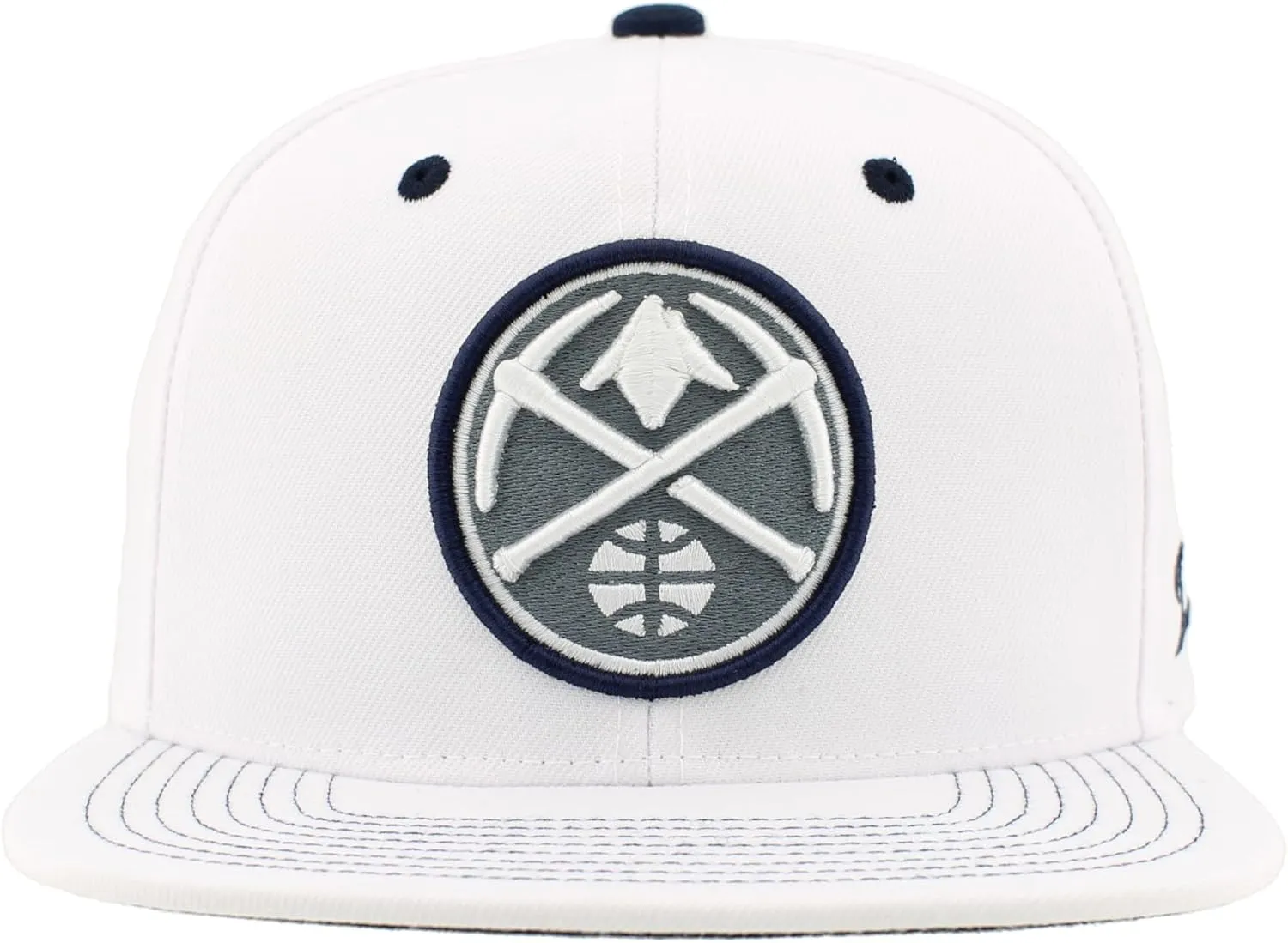 ZHATS NBA Officially Licensed Adjustable Snapback Hat Flat Bill Z11 Pop White