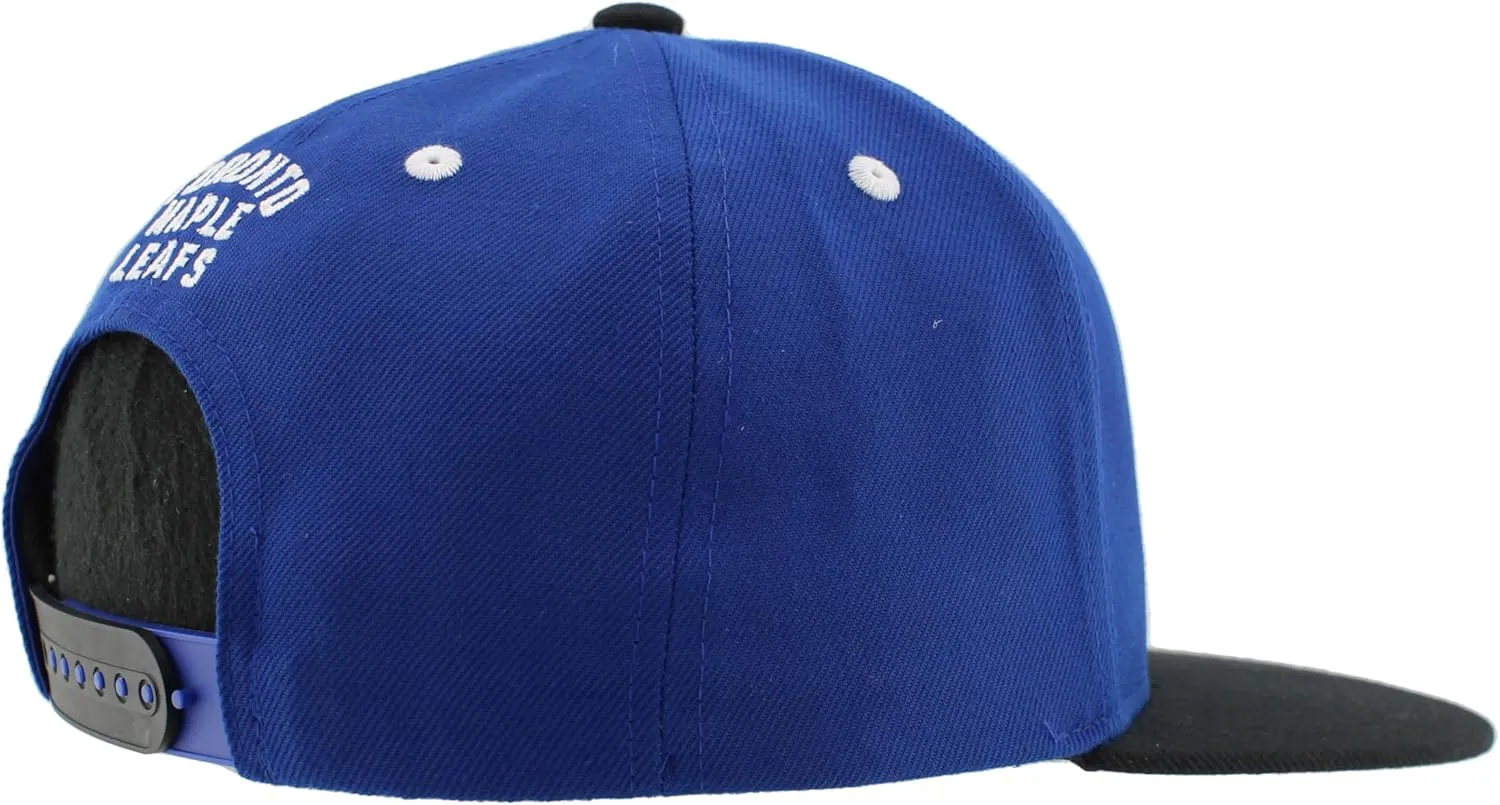 ZHATS NHL Officially Licensed Adjustable Snapback Hat Flat Bill Z11 Icon Two Color