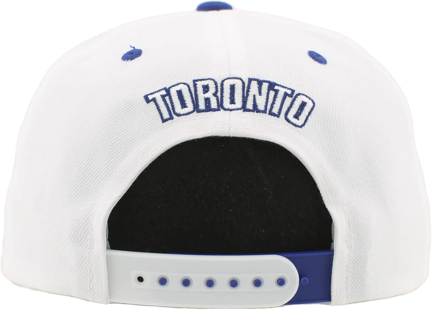 ZHATS NHL Officially Licensed Adjustable Snapback Hat Flat Bill Z11 Pop White