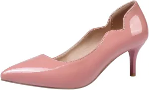 ZSQBQ Women Fashion Court Shoes Wedding Party Stilettos Pumps Pointed Toe Prom Classic Casual High Heels